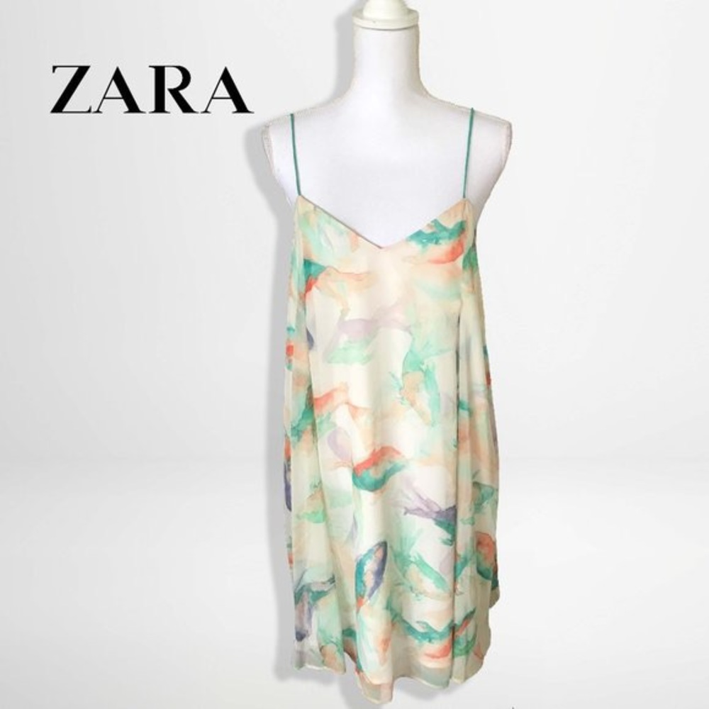 Zara Koi Fish Summer Spaghetti Strap Dress